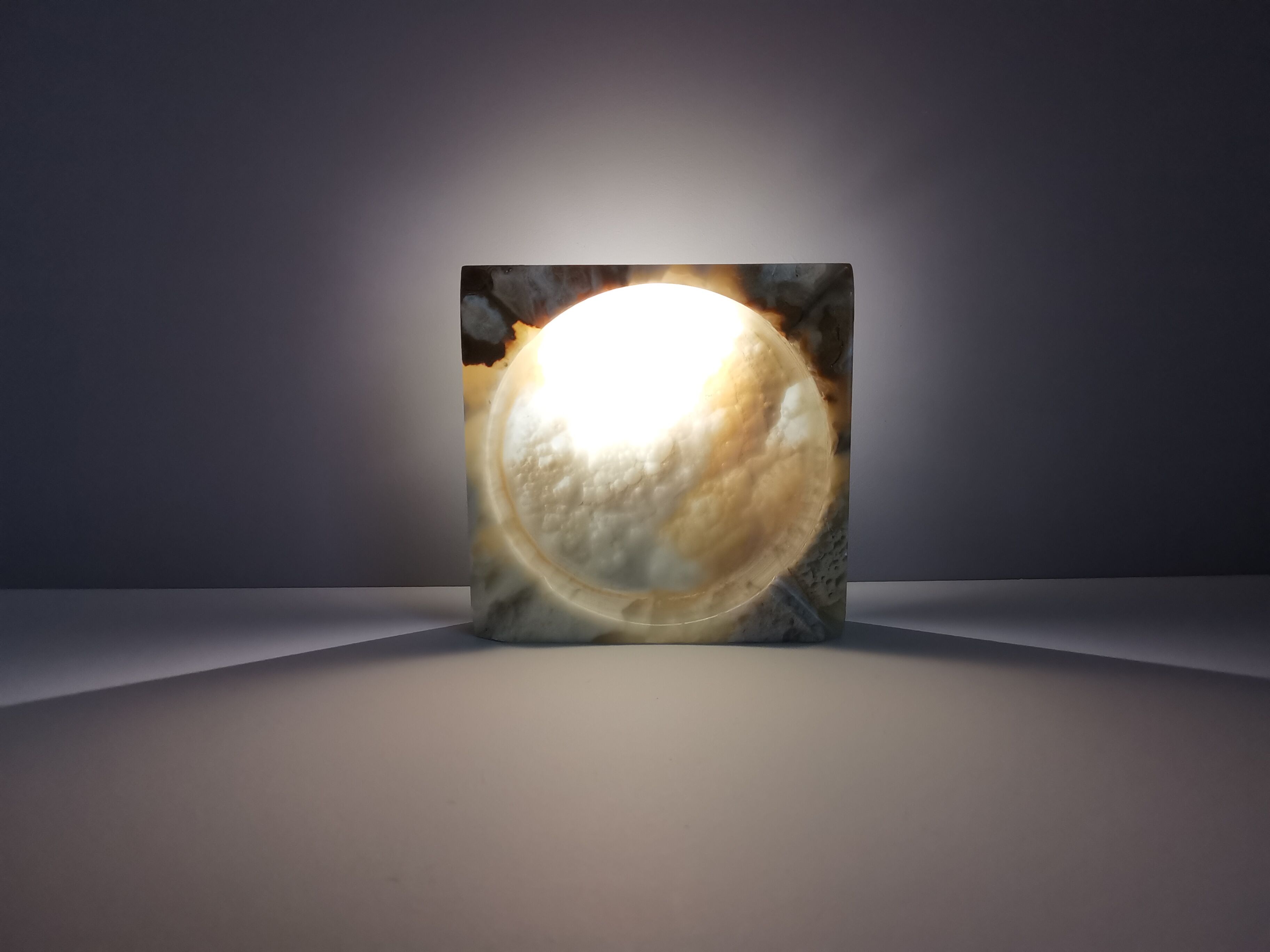 Transparent alabaster ashtray 50s