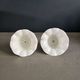 Pair of tulip lampshades in porcelain