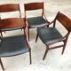 4 chaises en palissandre de Vestervig Eriksen