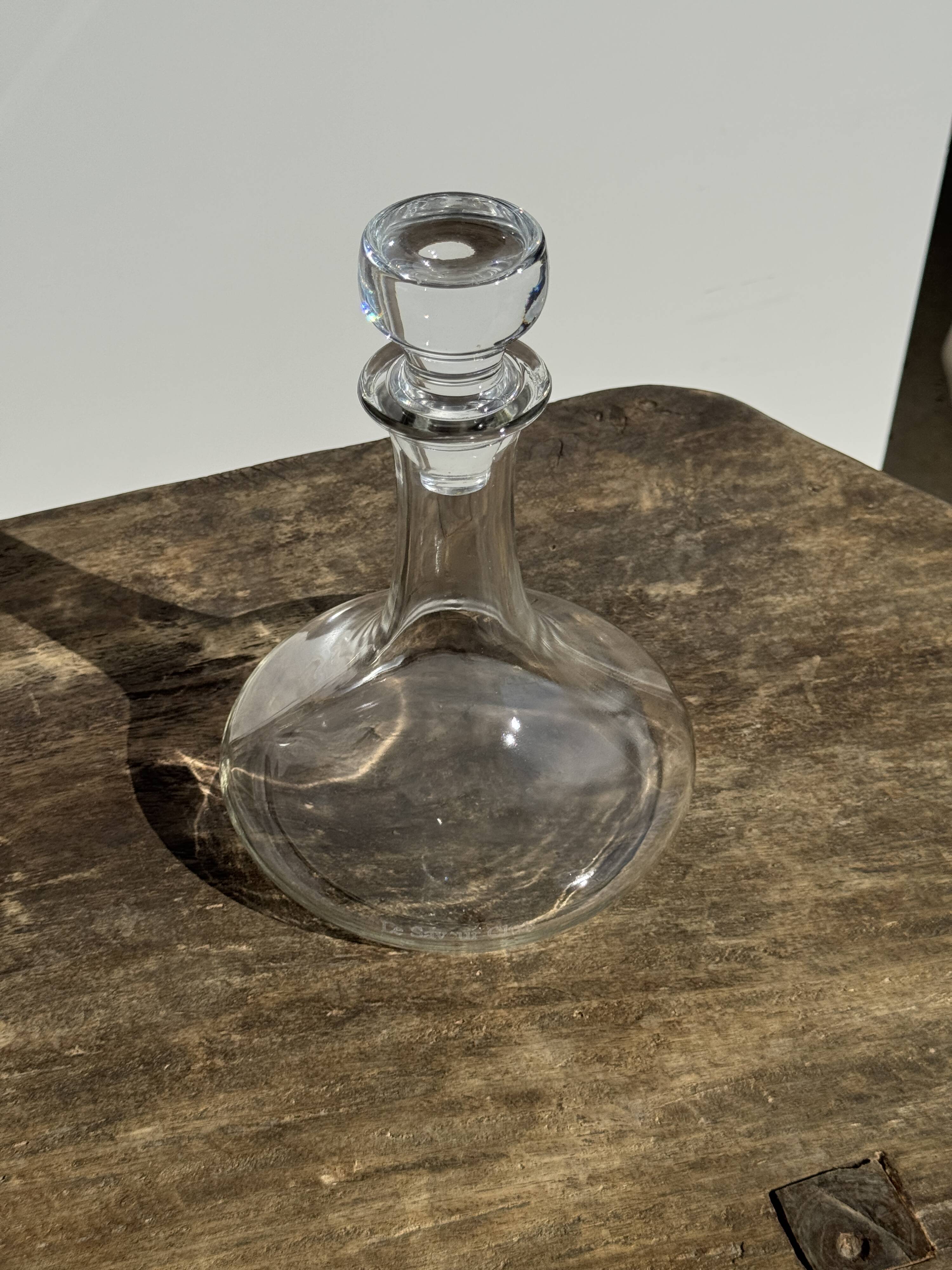 Carafe à décanter vintage à bouchon plat H24