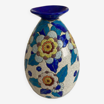 Vase Céramique Kéramis Fin années 30 Décor D2542