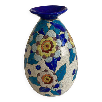 Ceramic Vase Kéramis Late 30s Decor D2542