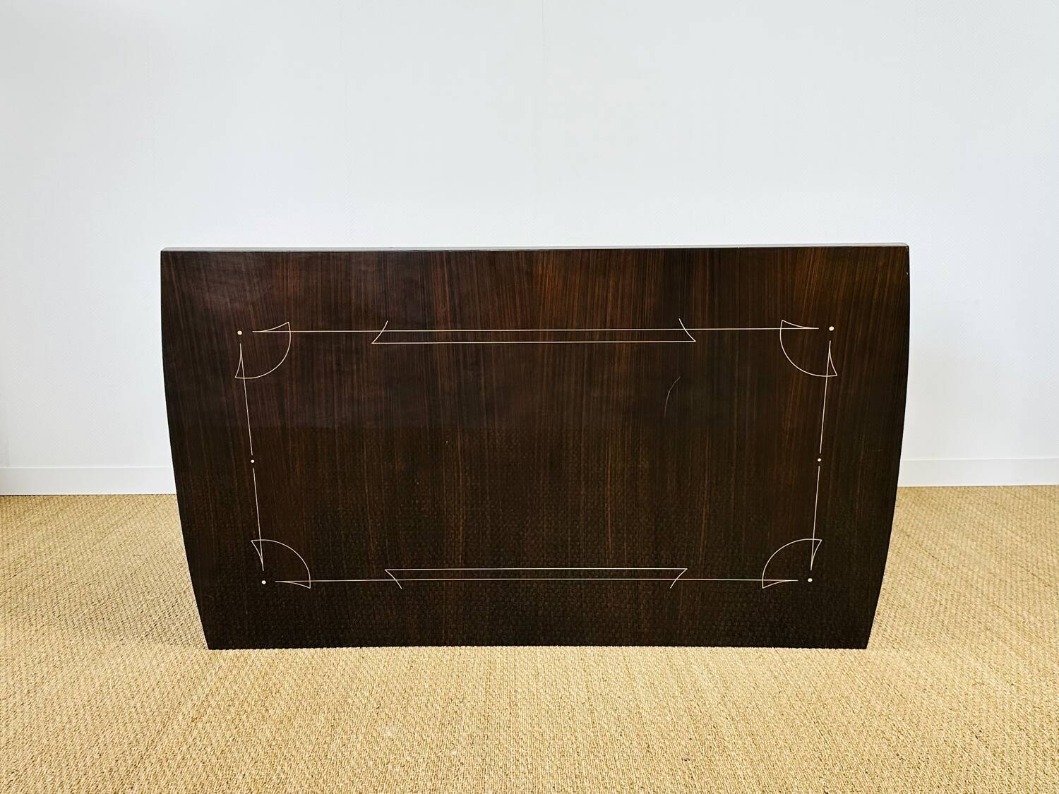 French Art Deco dining table in Macassar from 1940.