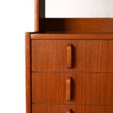 Scandinavian Teak Bookcase with Drawers – Bodafors