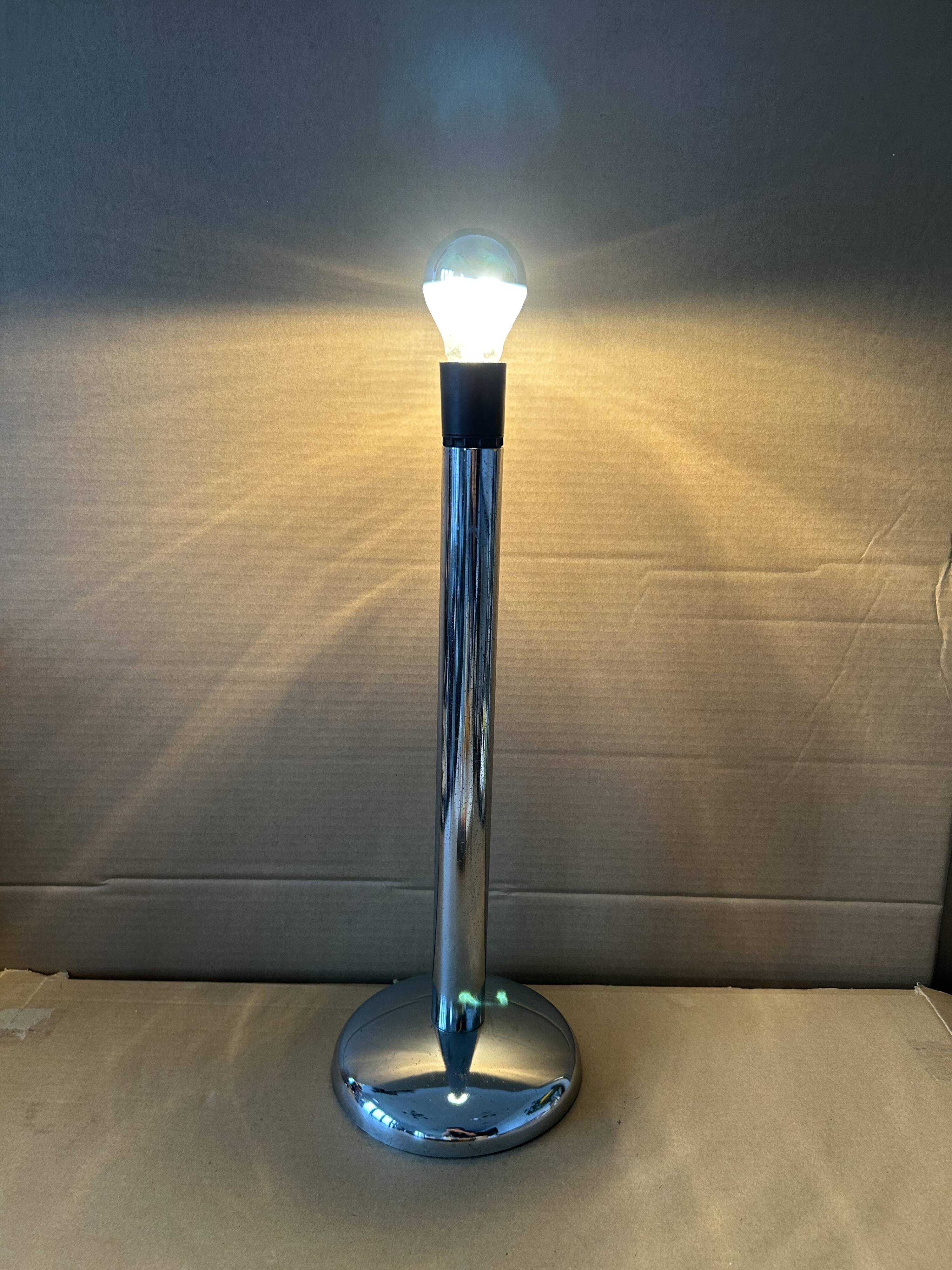 1970s chrome lamp