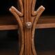 Rare Art Nouveau Light Walnut Display Cabinet – D