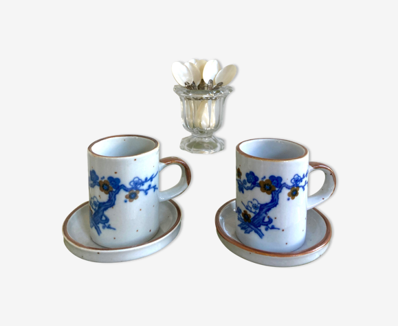 Paire de tasses en grès