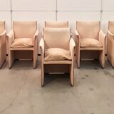 Ensemble de 6 fauteuils de pause Mario Bellini 401 - Cassina - années 1970