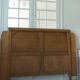 Art Deco headboard for a 160 cm bed in raw wood