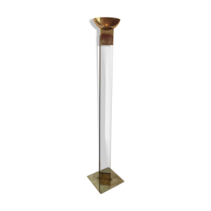 Lampadaire en verre et - 1970s
