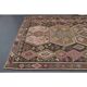 Vintage Turkish Oushak Handmade Wool Cotton Brown Runner Rug 188x416