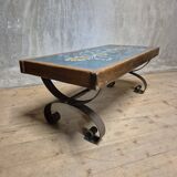 Vintage tile-top coffee table, 1970s, Europe