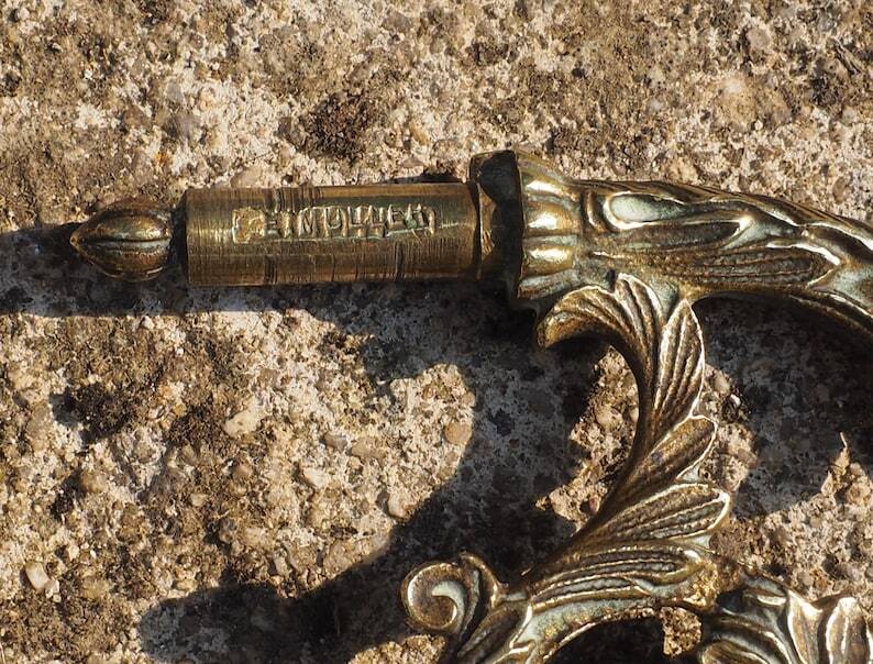 French Antique bronze piano wall candle sconce Art Nouveau stamped E MULLER