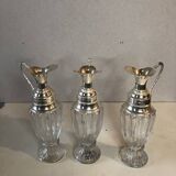 Glass and silver ewer