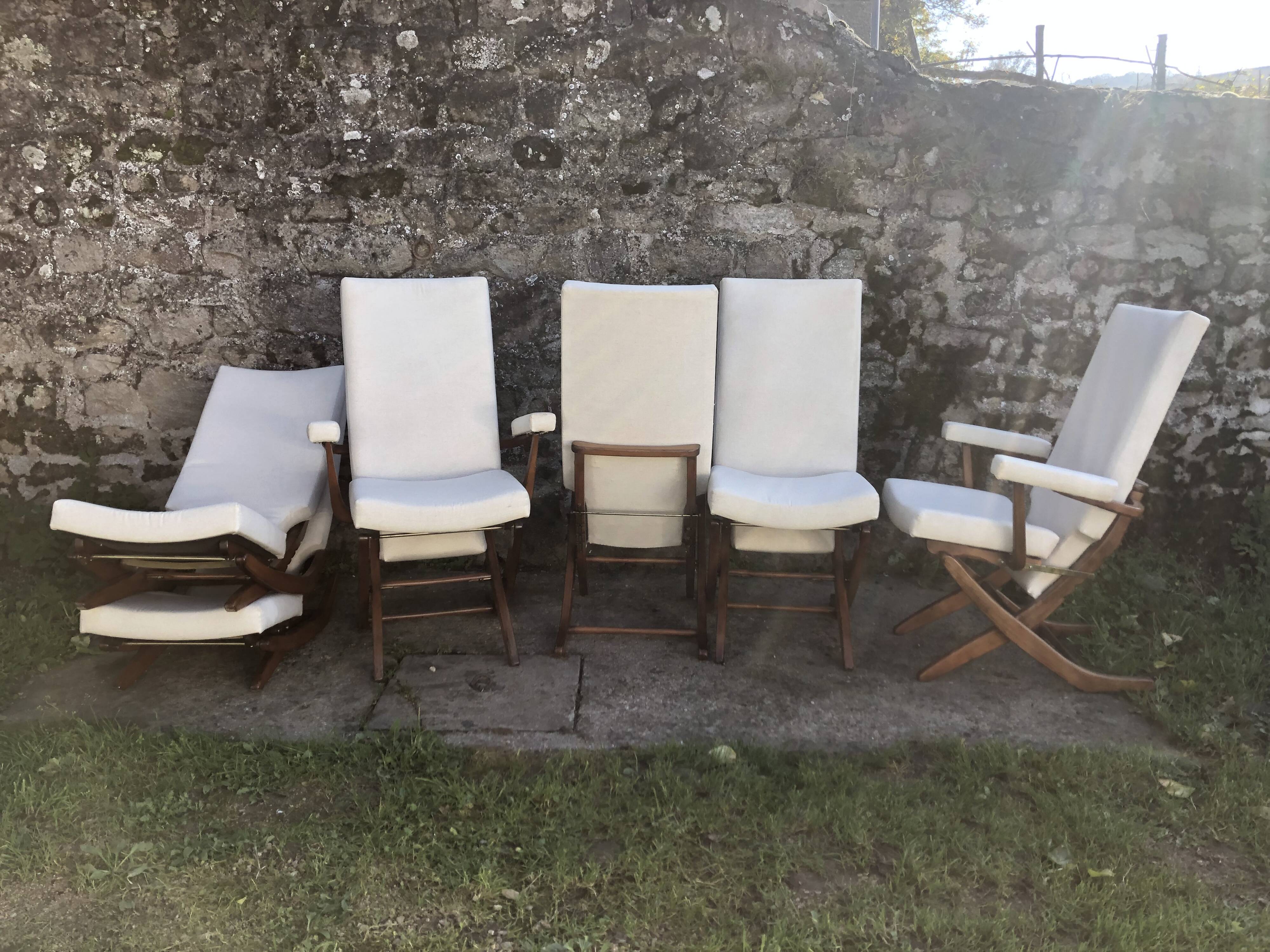 Set of 4 chairs and 2 reclining armchairs Polyconfort