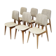 Suite de 6 chaises vintage 1950
