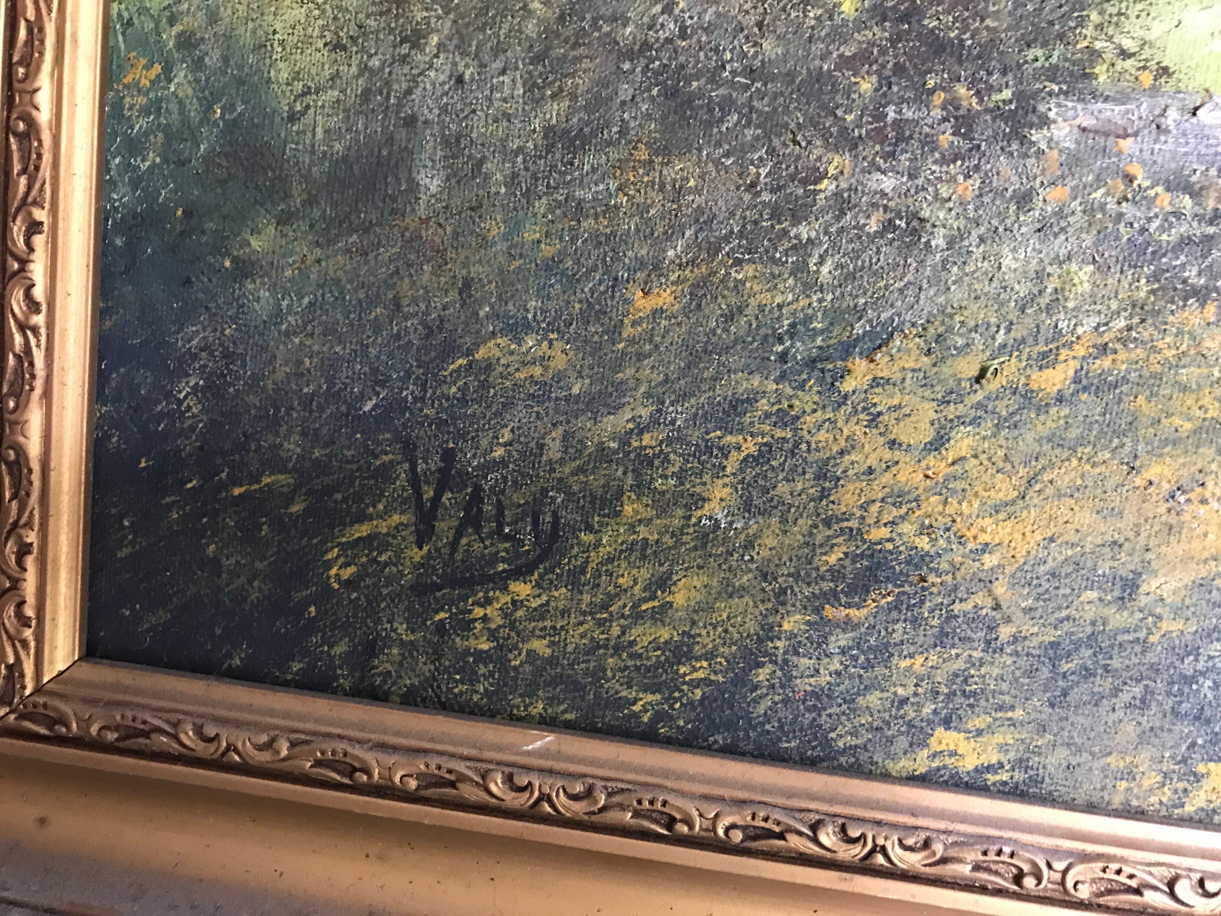 Pair two oil paintings on canvas