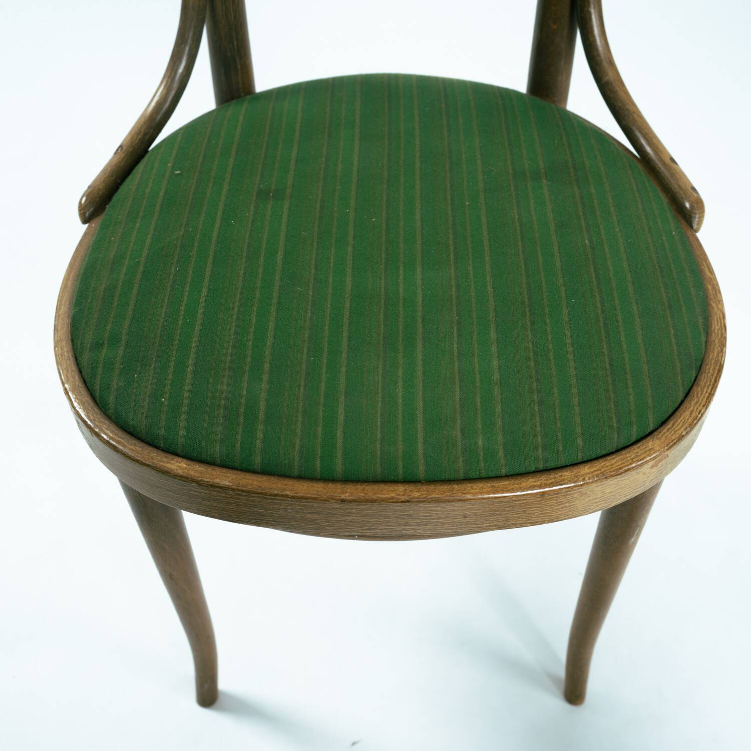 Chaises à dossier haut rembourrées en bois courbé Thonet, années 1980