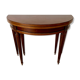 Half-moon table in mahogany from Honduras Louis XVI style