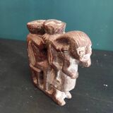 Sculpture ethnique, représentant une famille