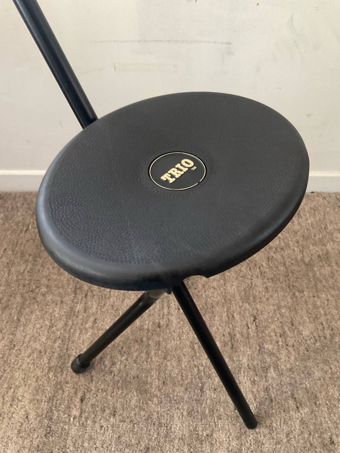 Vintage Cane Trio stool from the 70s-80s