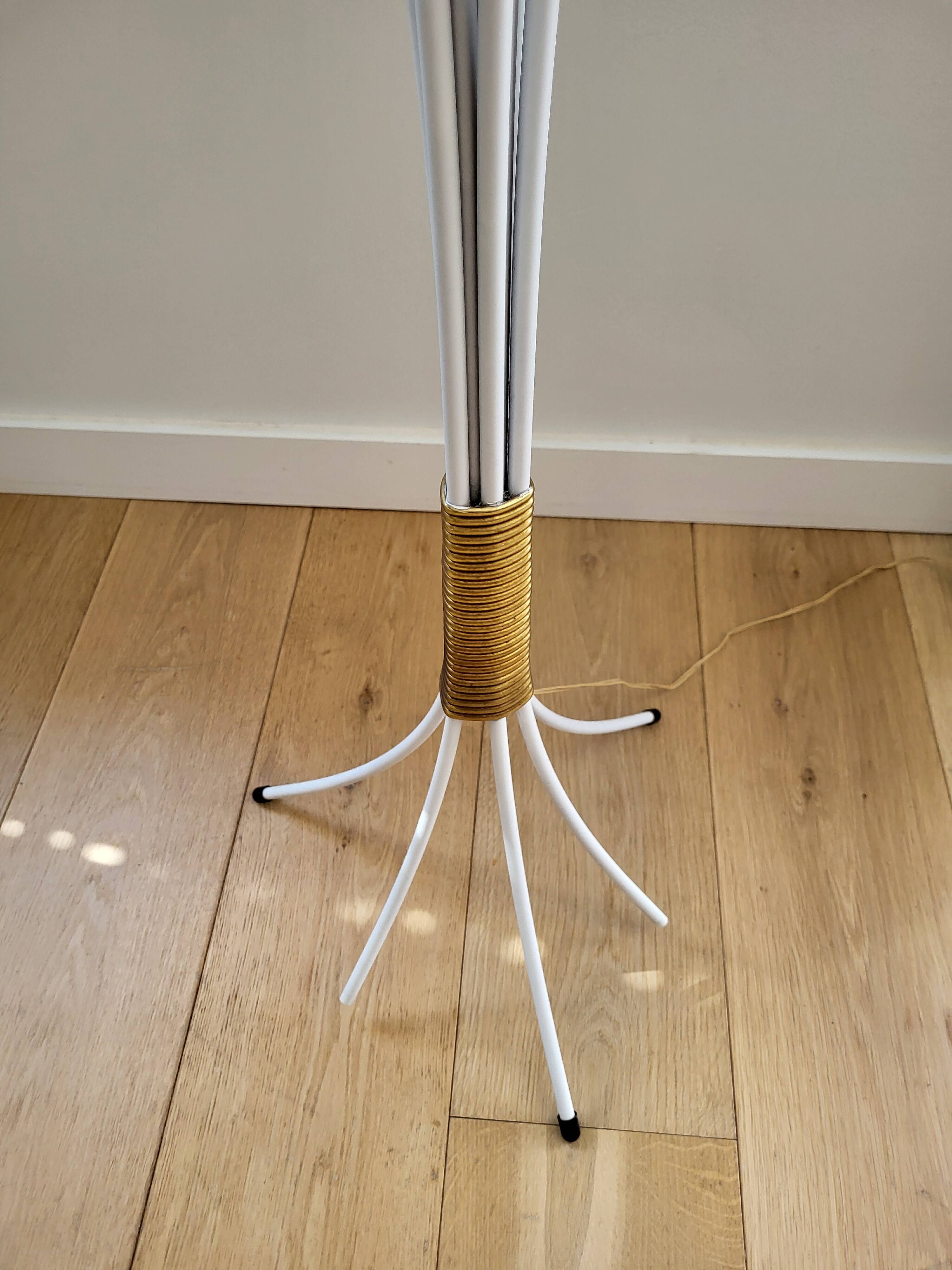 Vintage Spriet vloerlamp met 9 Lichtpunten 1950-1960