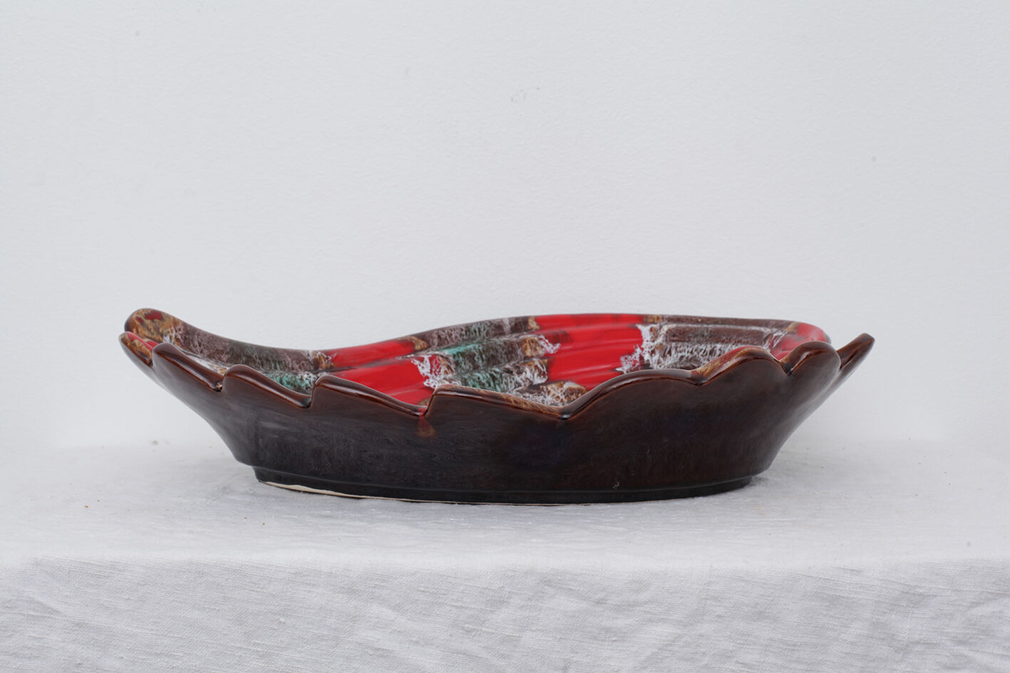 Vallauris ceramic fruit dish or cup