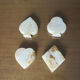 Series of 4 ashtrays "card game" in alabaster 60s 70s