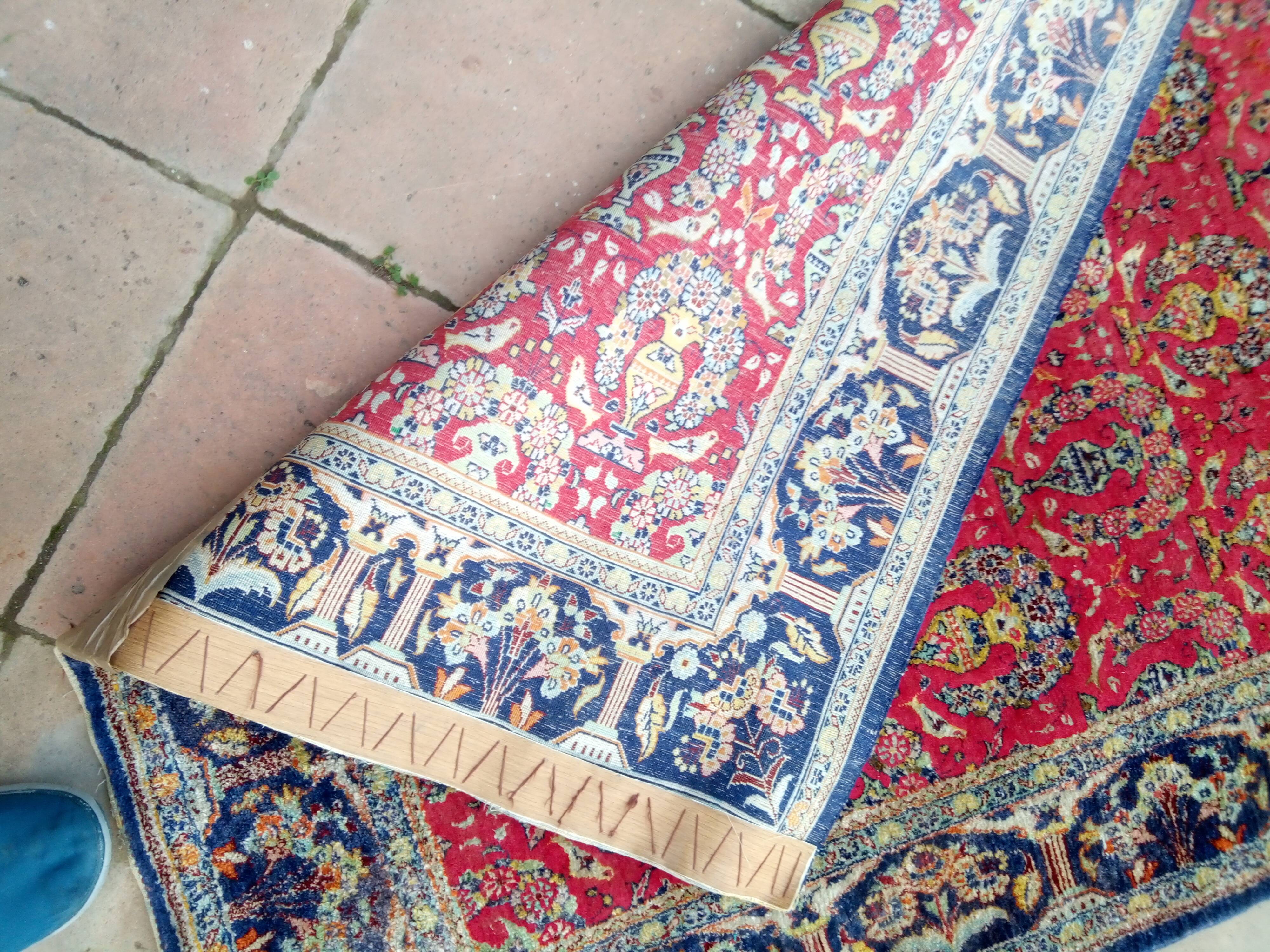 Persian carpet, silk ghoum 168 x 106