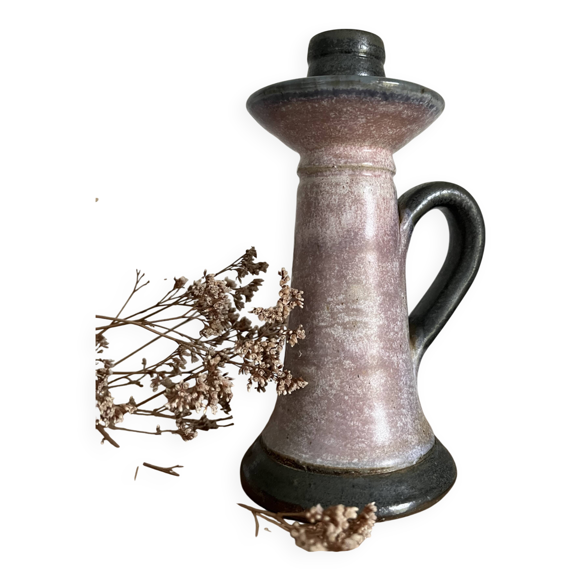 Stoneware candle holder