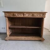 Old counter furniture trade furniture console central island raw wood storage sideboard