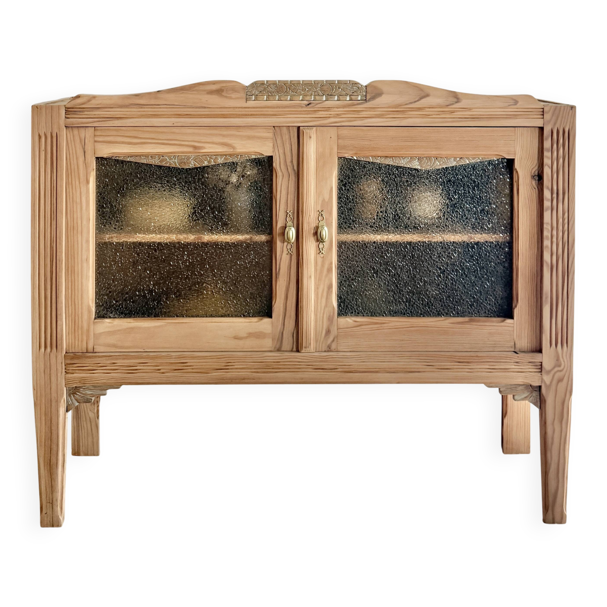 Console vitrée art déco