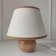 Wooden ball foot lamp