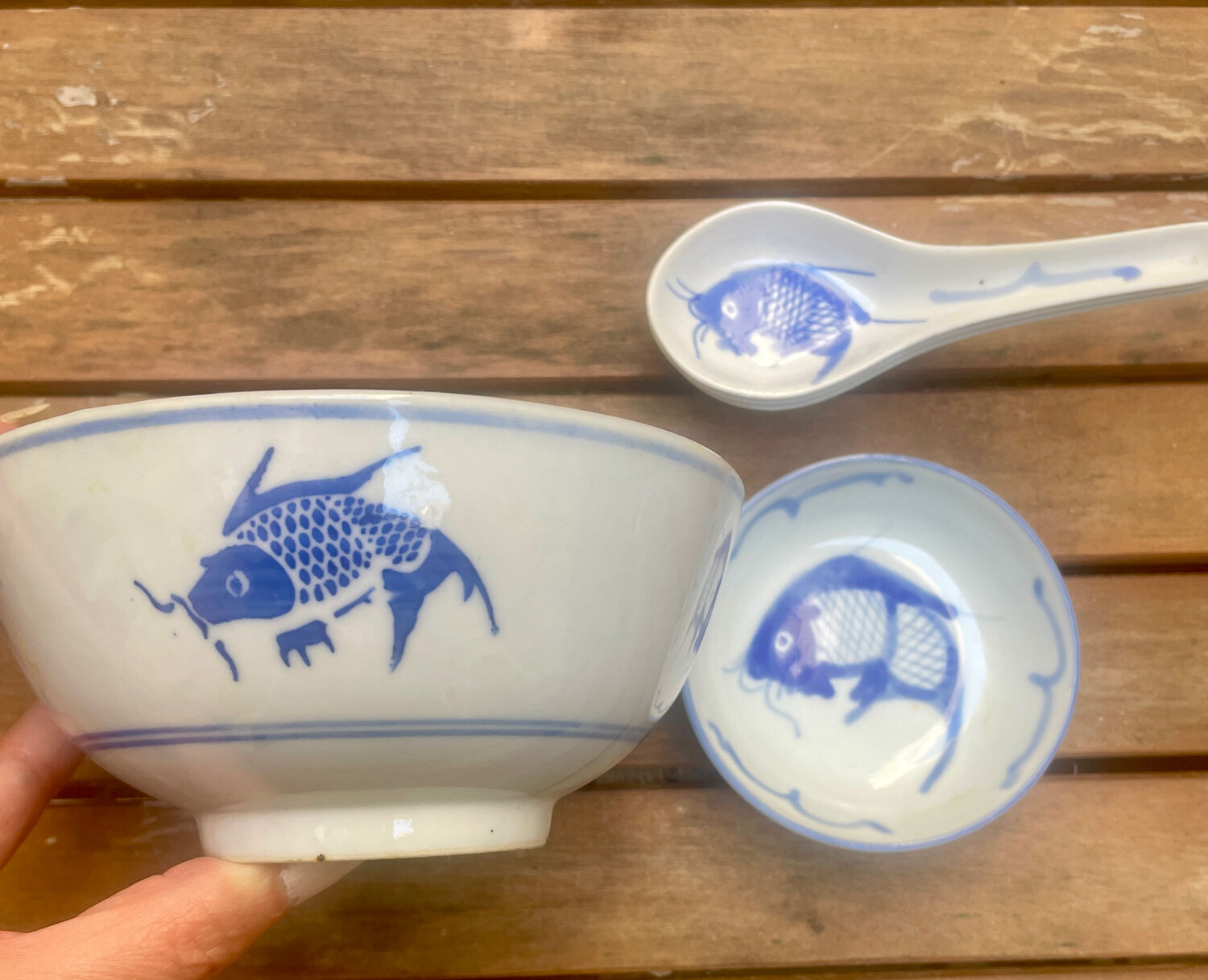 Complete set with Carpe Koi Blue design.