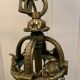 Louis XVI style chandelier in bronze and crystal pendants XIX Century