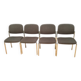 Set of four chairs, 1980s