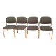 Set of four chairs, 1980s