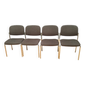 Set of four chairs, 1980s