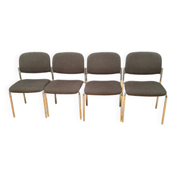 Set of four chairs, 1980s