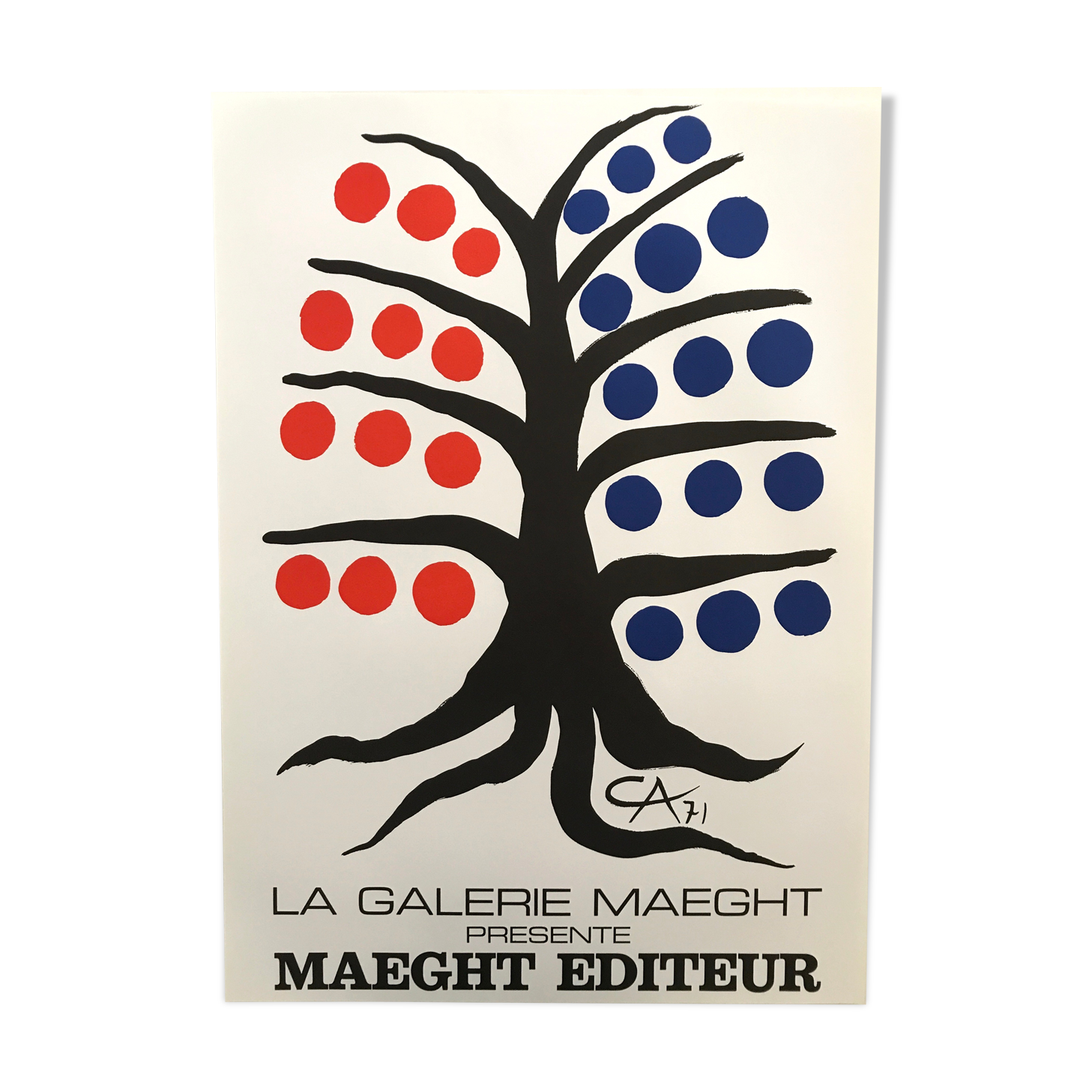 Original lithographic poster by Alexander Calder, The Tree, 1971