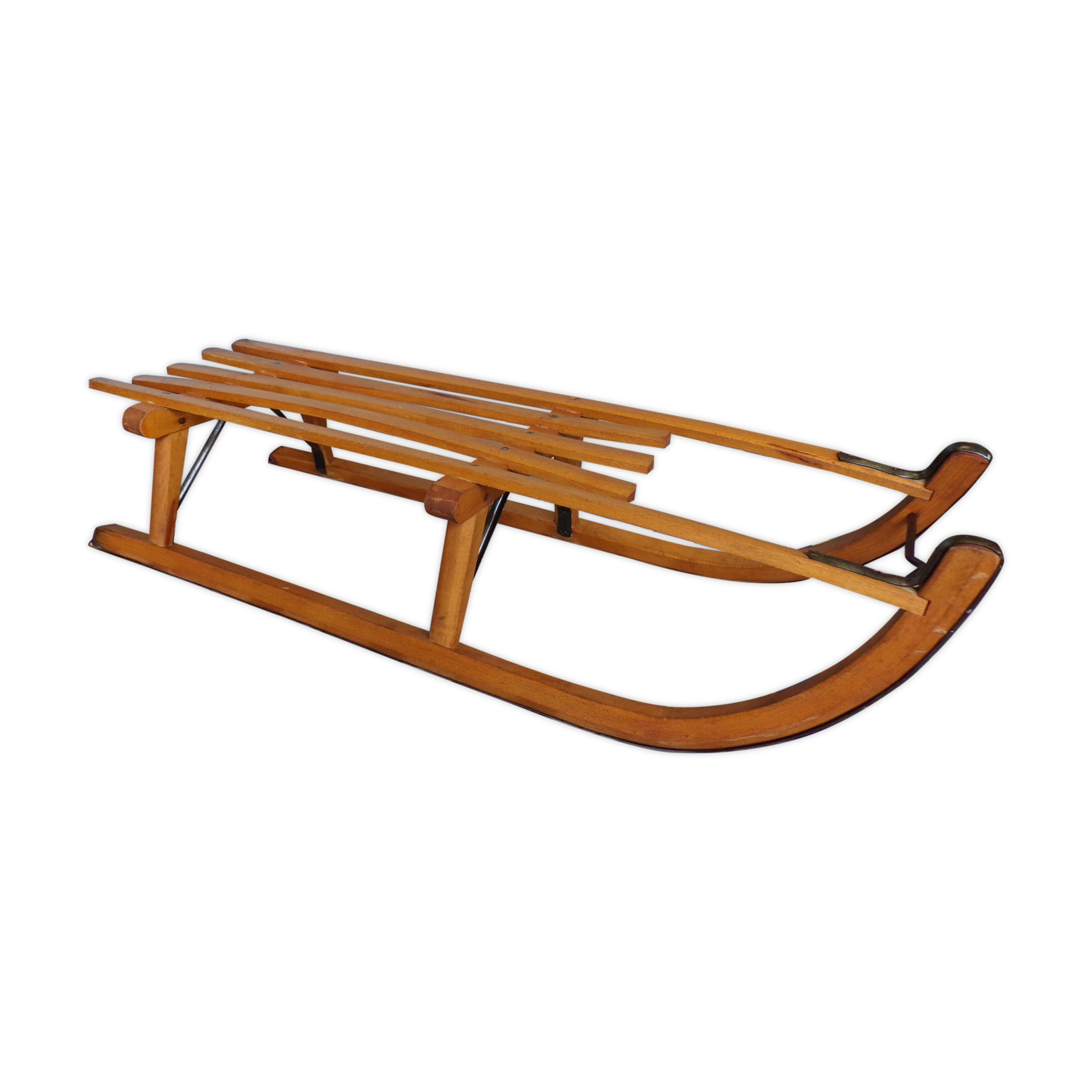 Old wooden toboggan 100 cm
