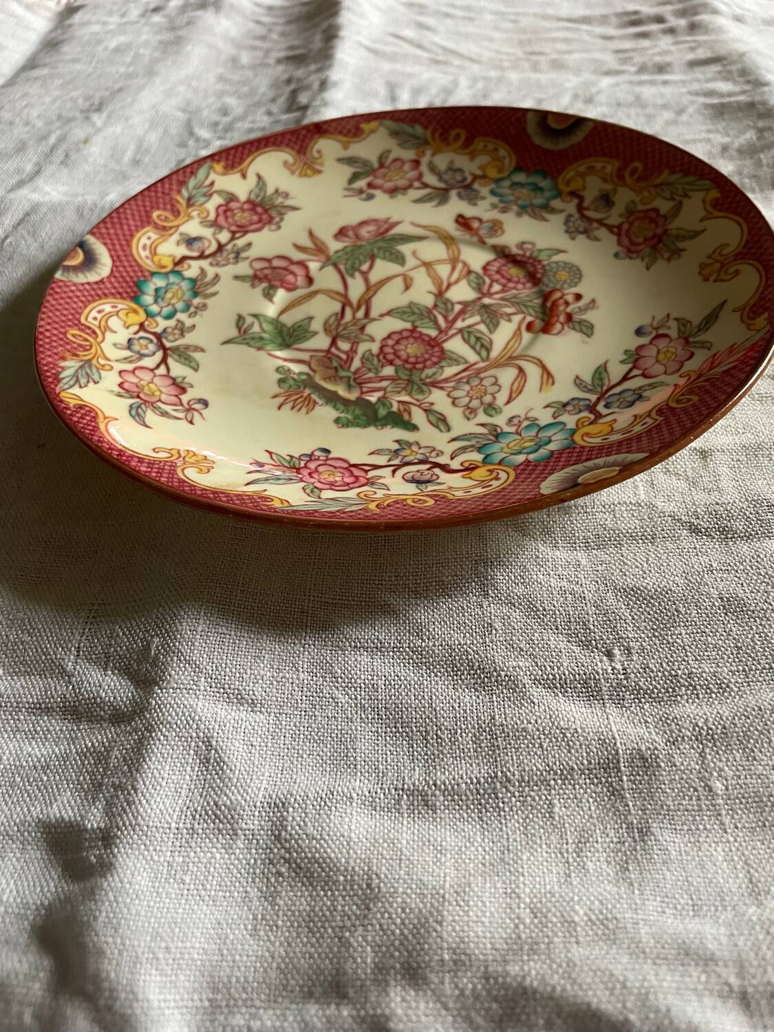 Assiette Sarreguemines 1900