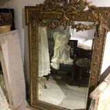 Miroir Louis XVI ancien or 87x142cm