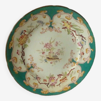Sarreguemines earthenware plate, Minton decor, model n° 248 8
