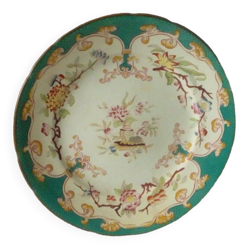 Sarreguemines faience plate, Minton decoration, model no. 248 8.