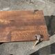 Solid wood and wrought iron coffee table – handcrafted