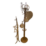 Porte manteau perroquet rotin