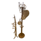 Porte manteau perroquet rotin