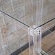 Vintage Italian plexiglass and glass serving trolley, 1980