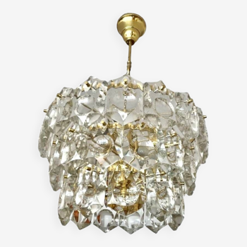 Kinkeldey crystal glass chandelier, Austria 1970